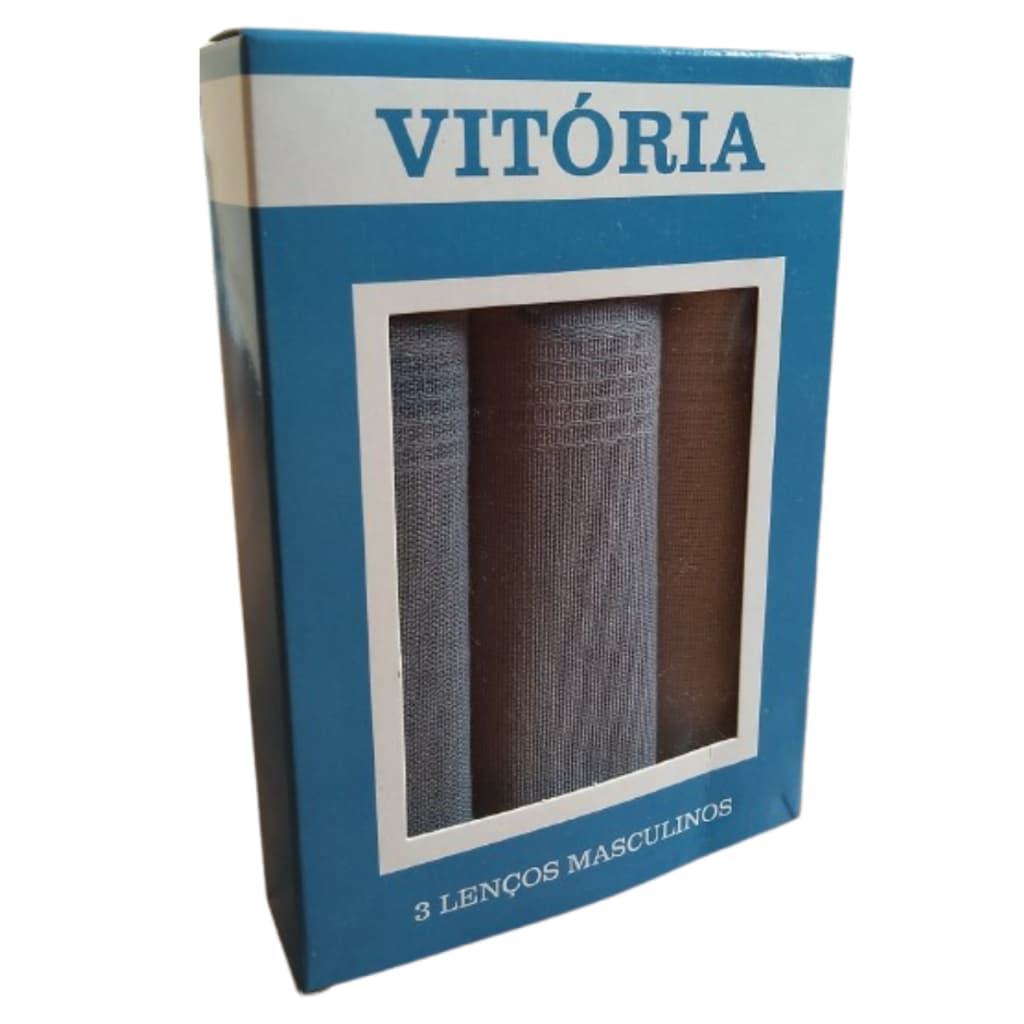 Lenço Masculino de Bolso 100% Algodão Vitoria - Soar Nariz  Unissex