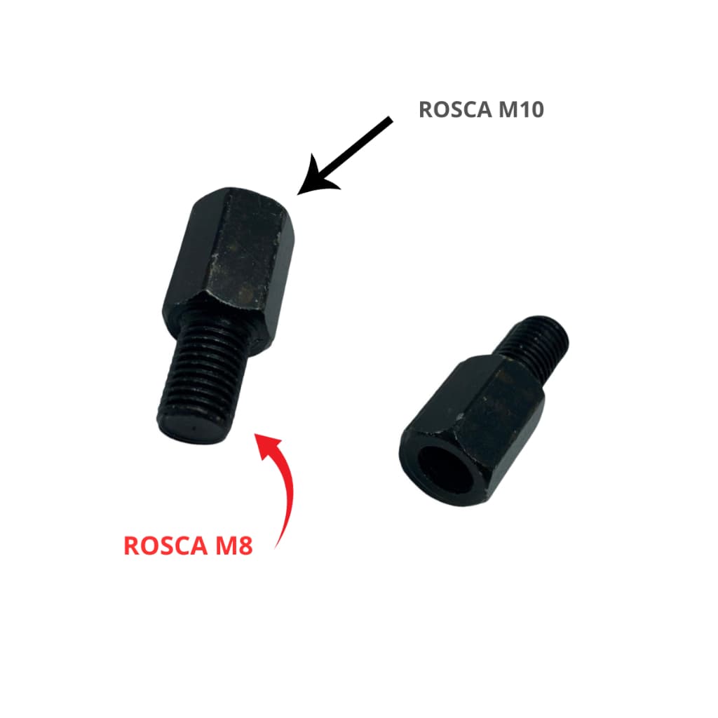 Adaptador de Retrovisor M10 Para Motos M8 Burgman Lead Moto Elétrica Par