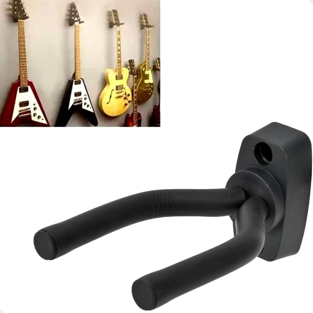 Suporte de Parede Lorben Gancho para Pendurar Instrumentos de Corda Violão Guitarra Baixo Violino Ukulele