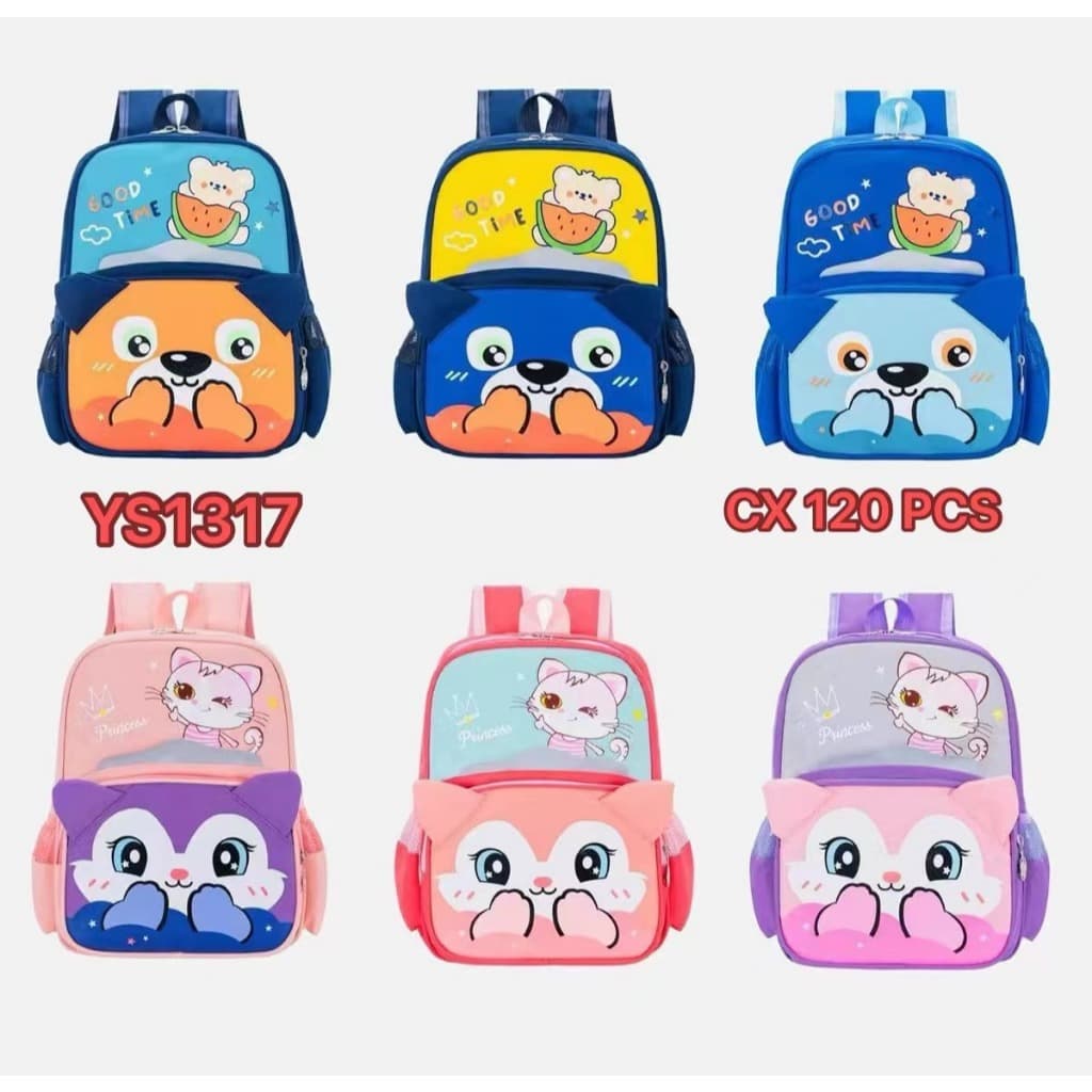 Mochila Infantil Animais Zoo Bichinhos Menina Menino Creche Escolar Passeio