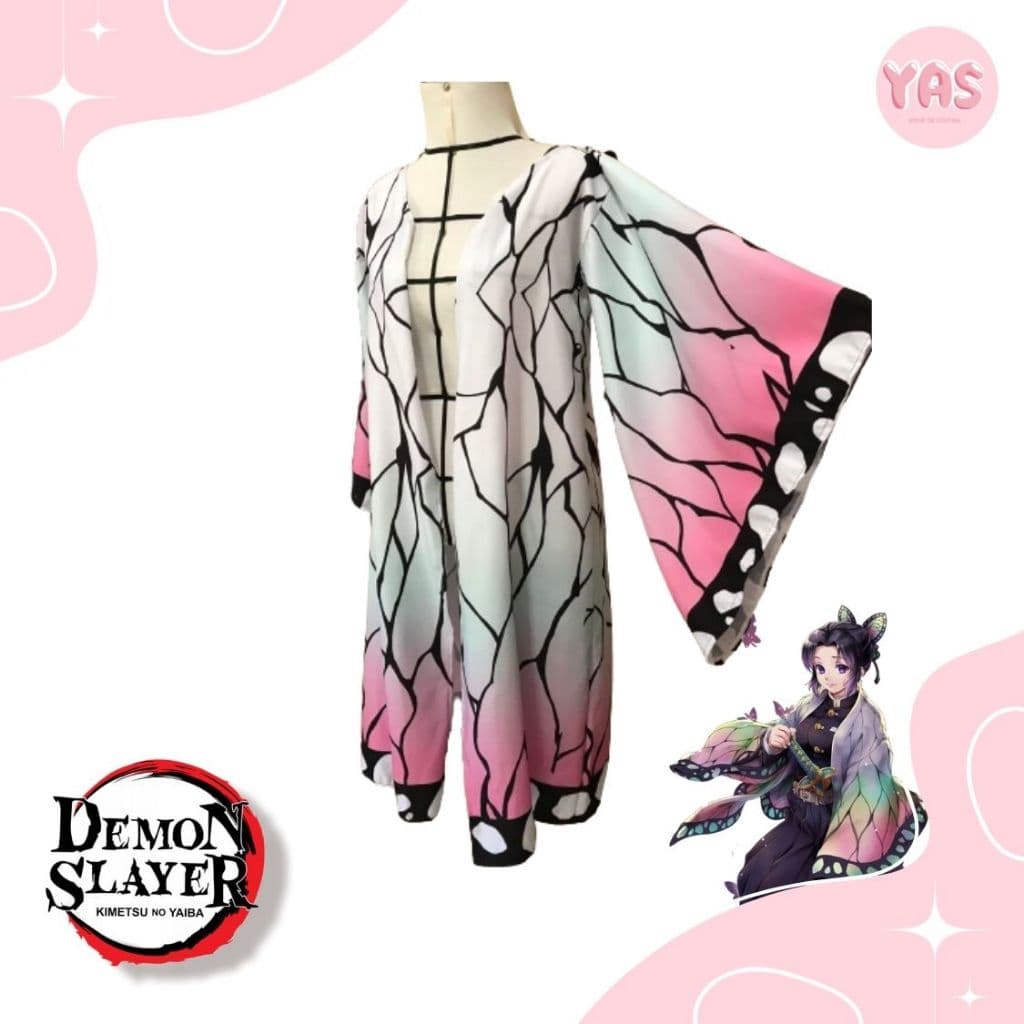 kimono manto demon slayer kimetsu shinobu kochou