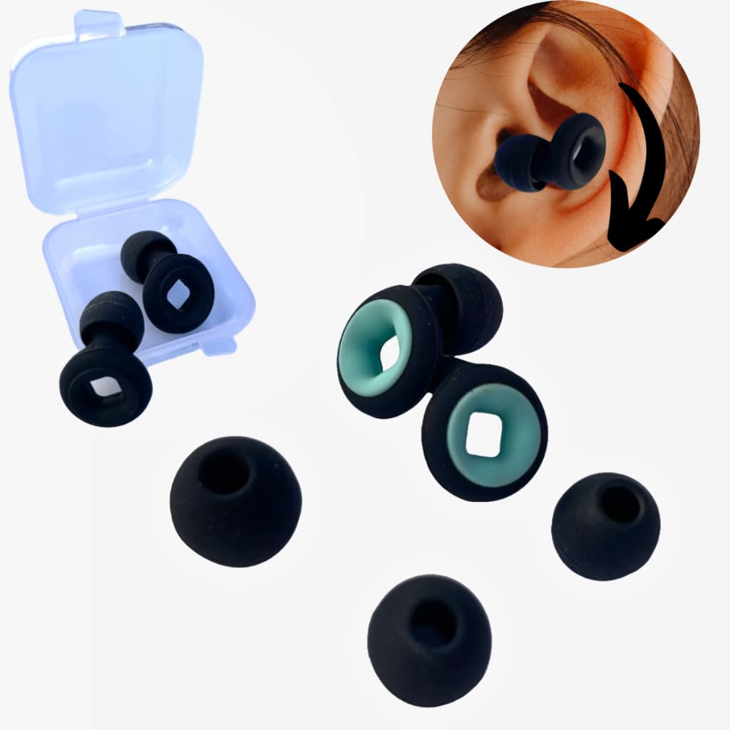 Protetor Auricular e Tampão de Silicone para Ouvido: Ideal para Dormir, Natação e Abafador Auditivo de Ruído