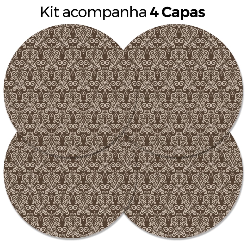 Kit 4 Capas para Sousplat Decorativo Arabescos 35X35 cm ENVIO RÁPIDO!!