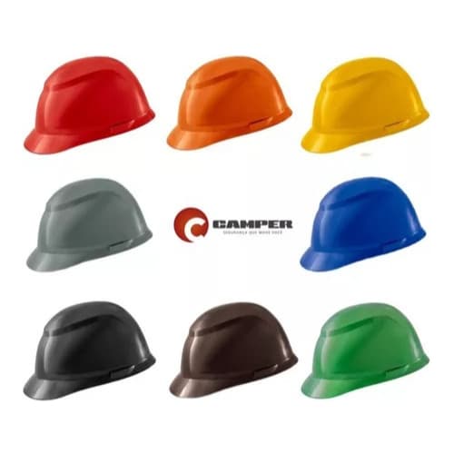 Capacete Segurança Epi Obra Completo Casco + Carneira Camper