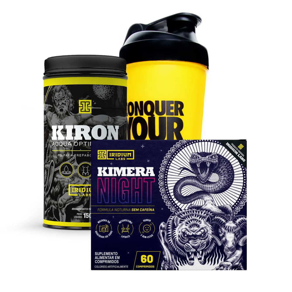 Kit Noturno - Kimera Night + Kiron Acqua Optmization + Coqueteleira Iridium Labs