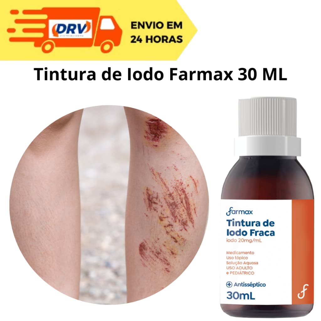 Tintura de Iodo Farmax 30 Ml - Iodo farmax