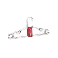 Cabide Cristal Premium Transparente Acrilico Adulto Antideslizante Reforçado 3un