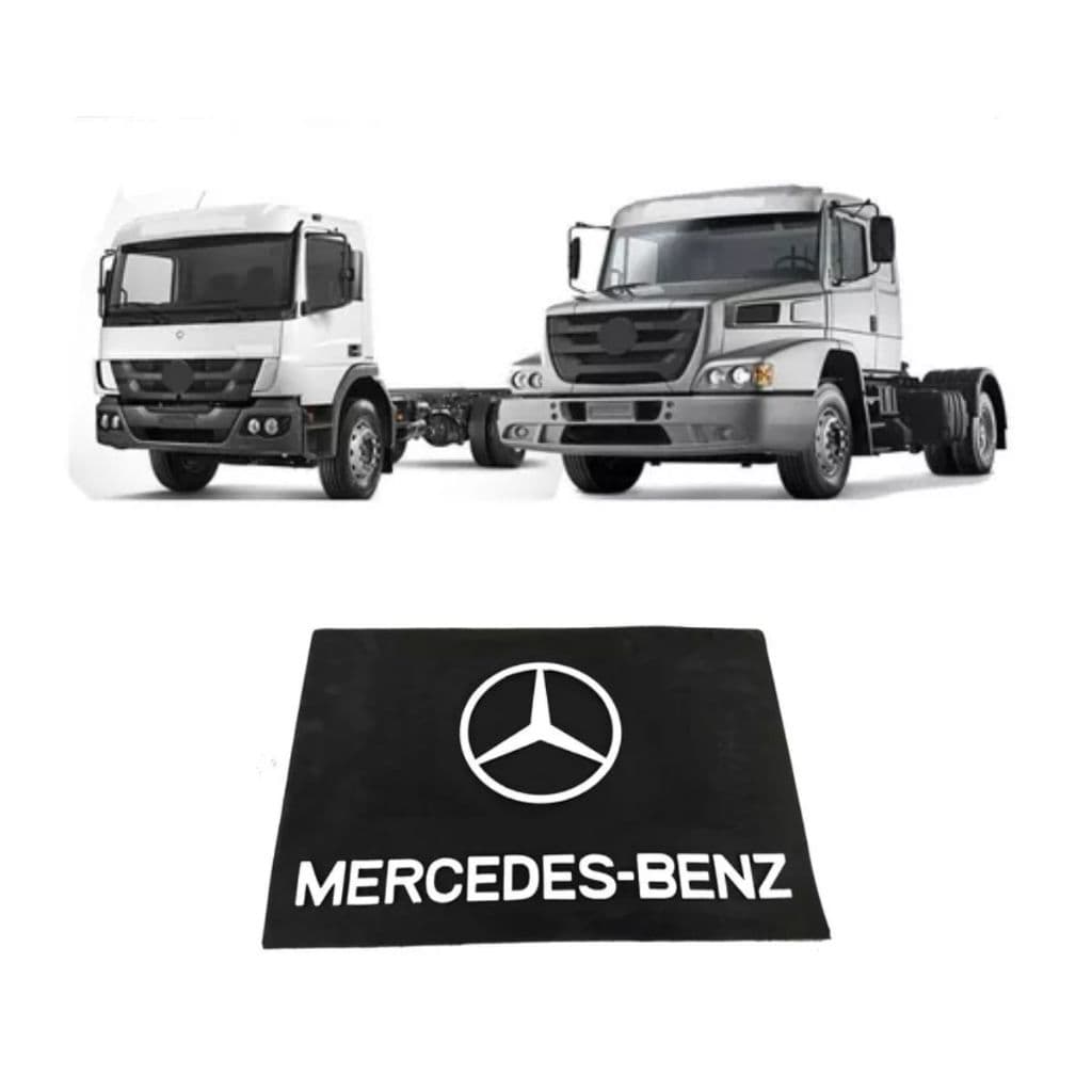 Aparabarro Pintado Mercedes Benz Traseiro Tamanho 67x46cm