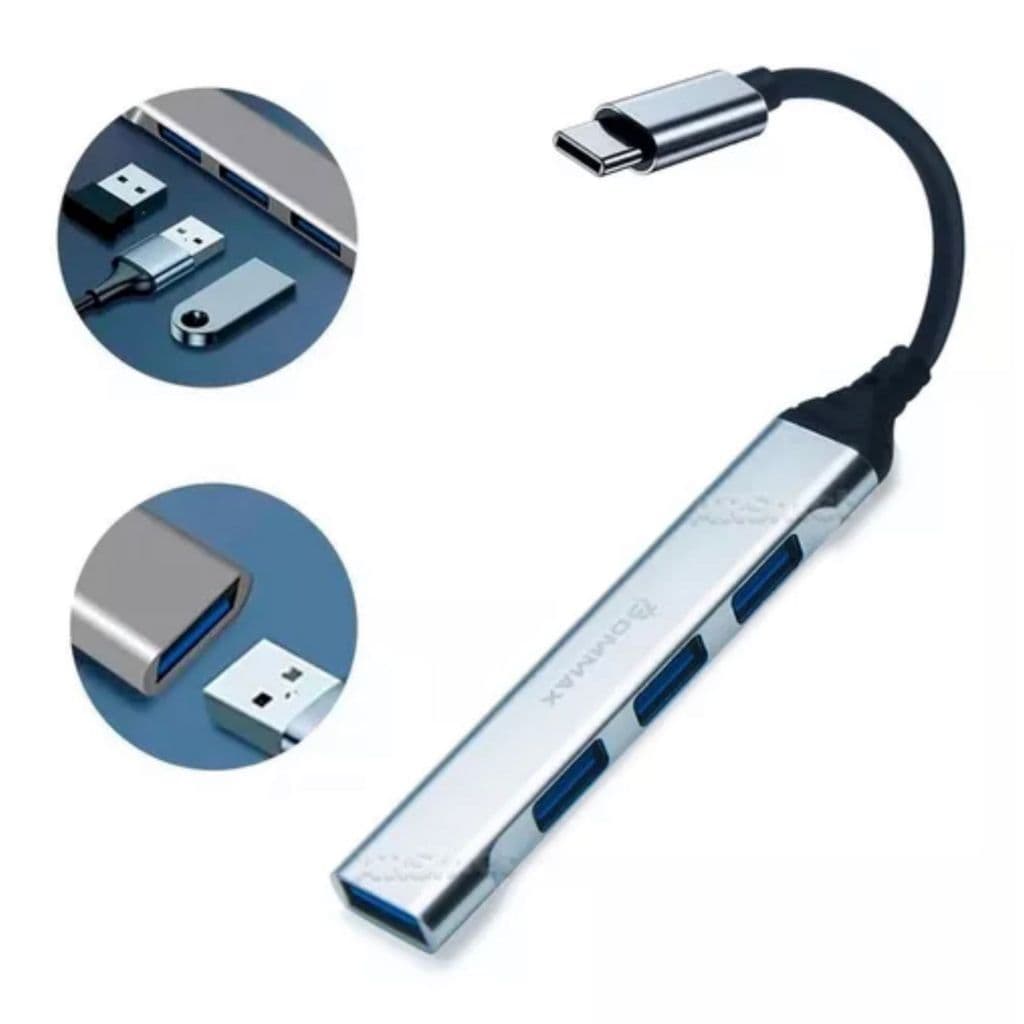 Adaptador Mult HUB USB C/ 4 Portas (ZHQ24)