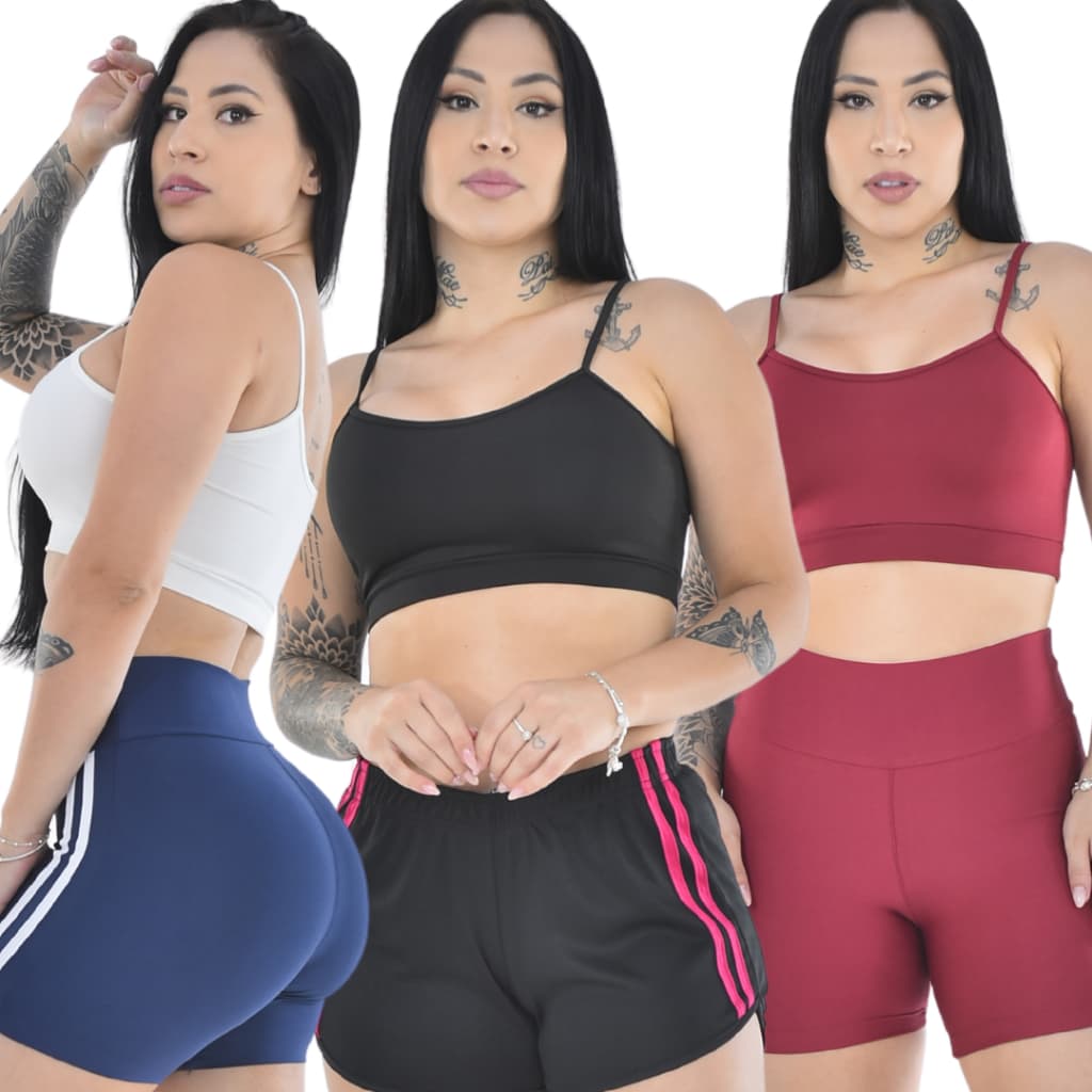 Top Cropped Fitness Feminino Alcinha Suplex Roupas Para Academia Alça Fina