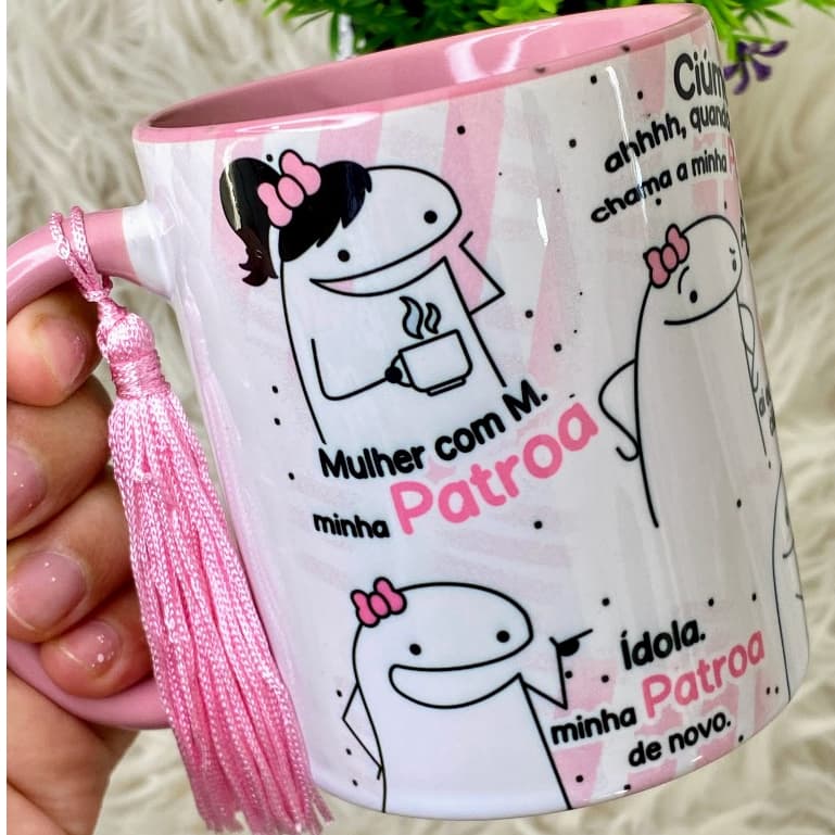 CANECA FLORK MEU PATRÃO OU MINHA PATROA