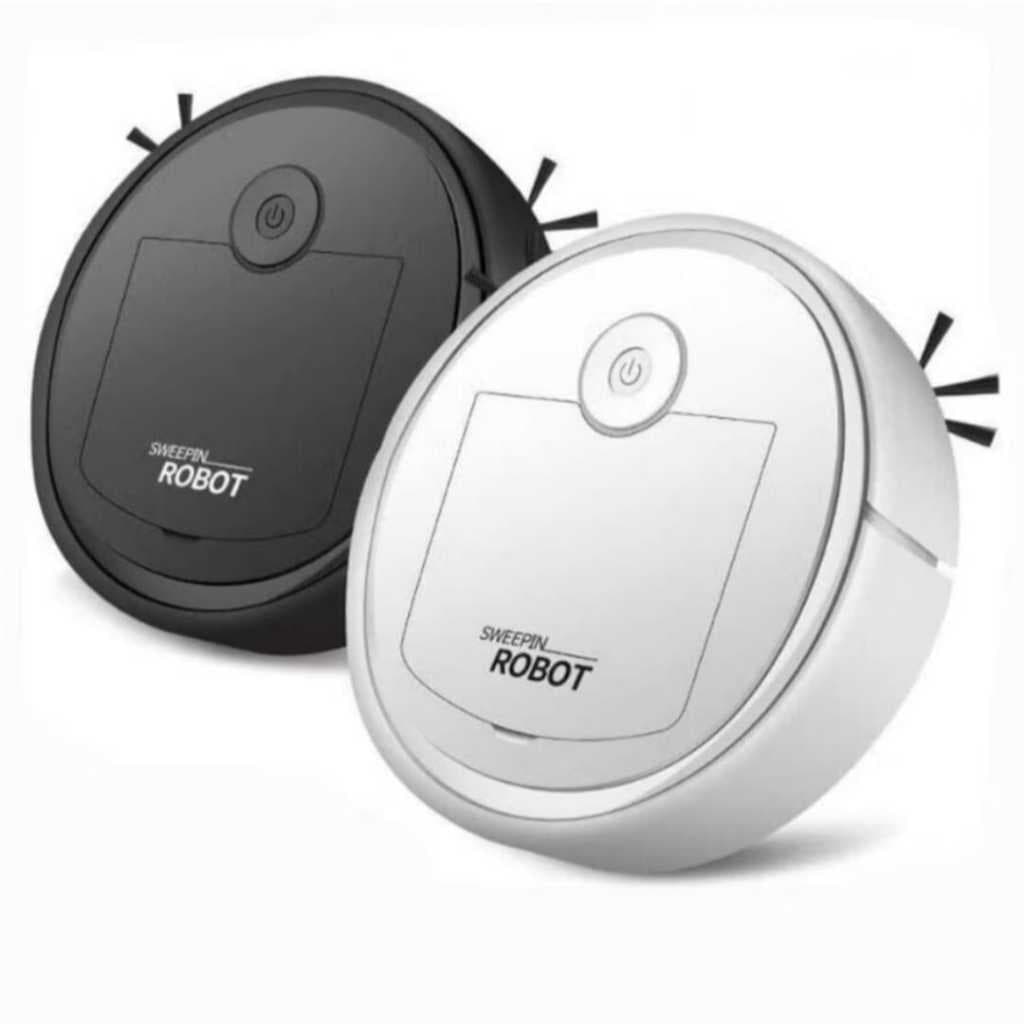Robô Varredora Aspirador de Pó 1200PA Automática 3 em 1 Limpeza Domestica Robótico