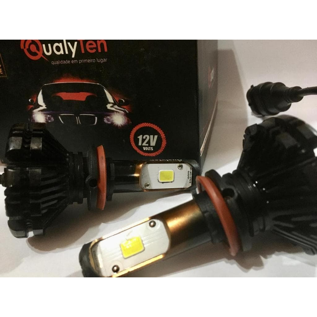 Kit Super Led Farol Qualyten H4 - 12v Led 2d 6000k 3000 Lume
