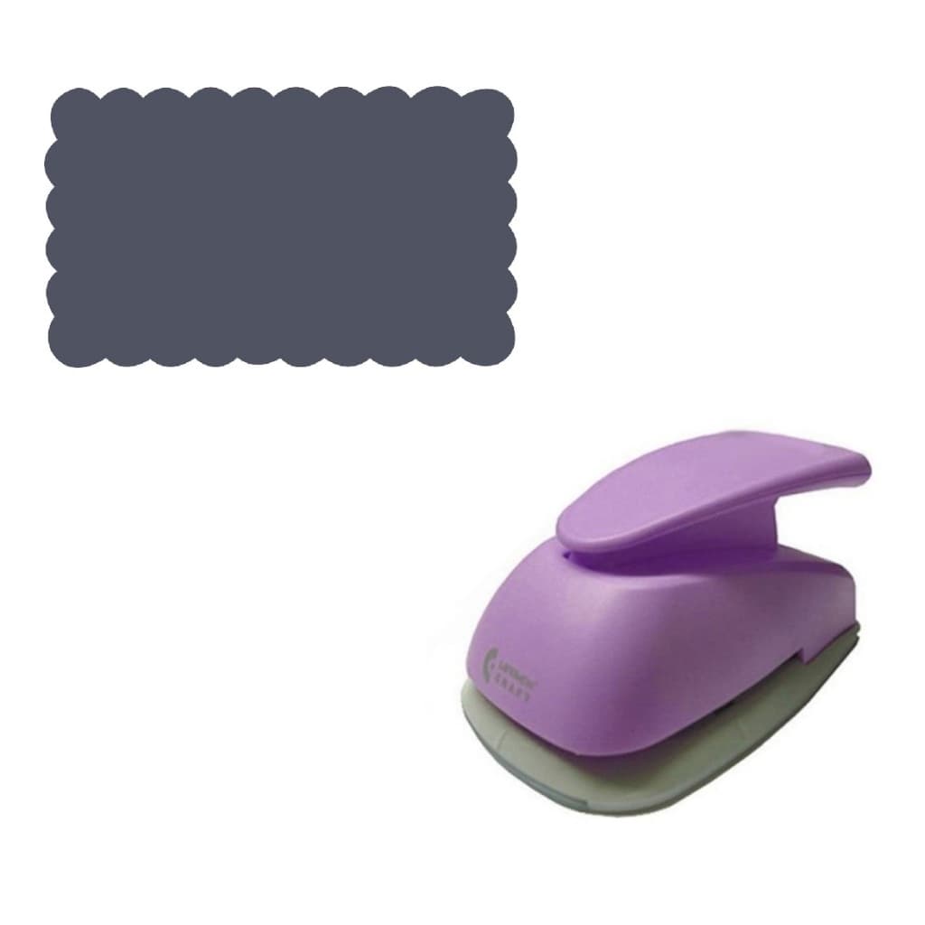 Furador Scrapbook Max Para Papel - Retângulo Escalope 6,7cm x 4,1cm
