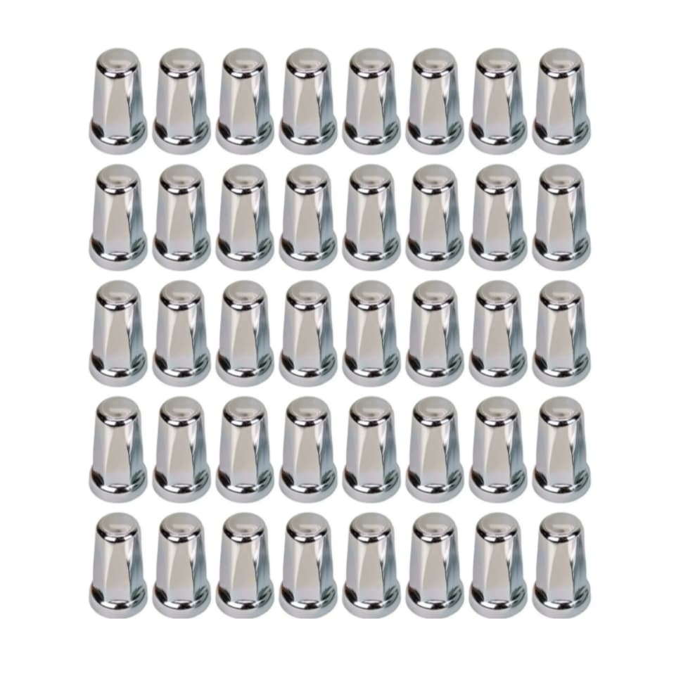 40 Capa Porca Belga Cromada Caminhao Roda 27 30 32 33mm