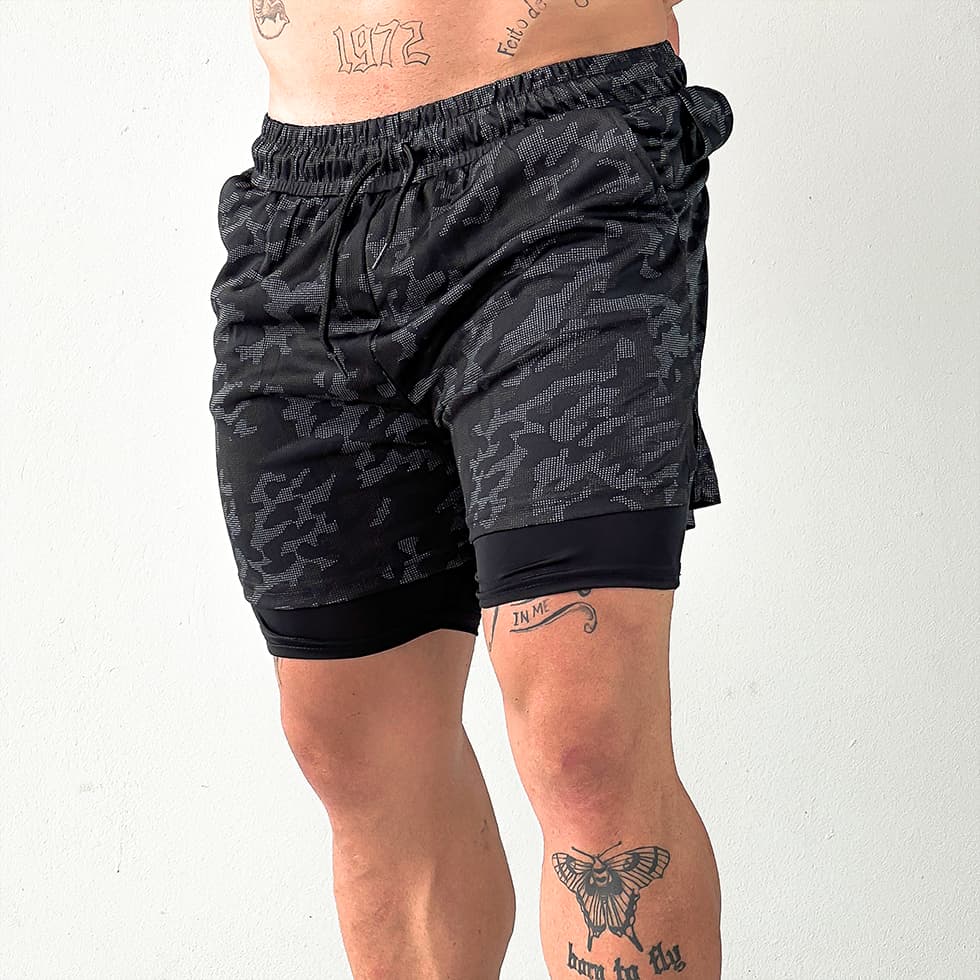 Bermuda Masculina Fitness Musculação Masculina Forrada Liso