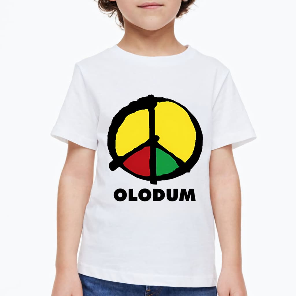 Camisa Infantil Olodum cor Branca Moda Kids