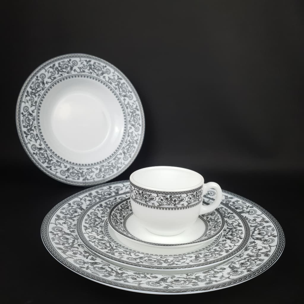 Aparelho de Almoço e Jantar Sovrana Estampado Opaline C/ 20 Und (Modelo 02)