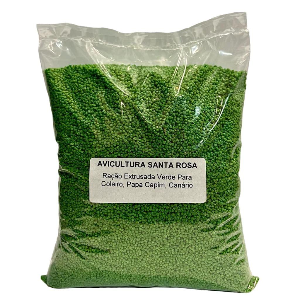 Ração Extrusada Verde Para Coleiro, Papa Capim, Canário 2,5Kg