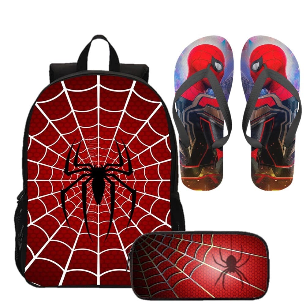 Kit Personalizado: Mochila, Estojo e Chinelo Banguela, Patrulha Canina, Homem-Aranha, Hulk e mais