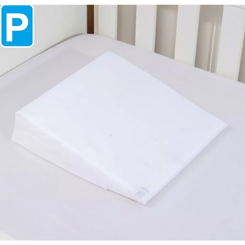 Travesseiro P Rampa Anti Refluxo Para Carrinho, Mini Berço ou Moises Antialérgico Com Refil (Espuma) e Capa Lavável