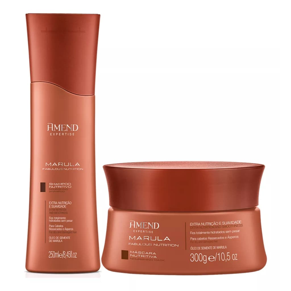 Amend Kit Marula Fabulos Nutrition Shampoo 250ml + Máscara 300g
