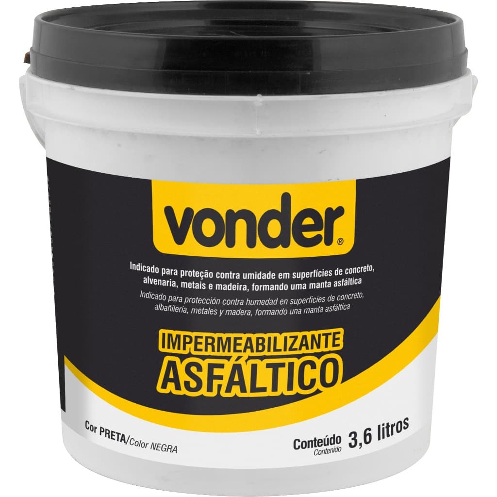 Impermeabilizante Asfáltico Manta Liquida Veda Laje de 3,6L - Vonder