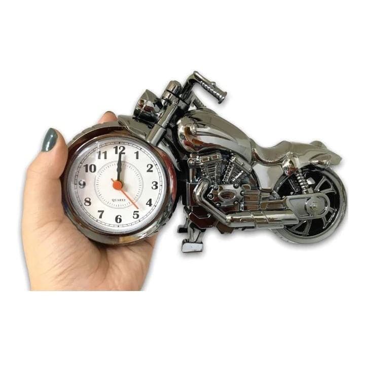 Relógio Despertador de Mesa Motocicleta Escritório Decorativo