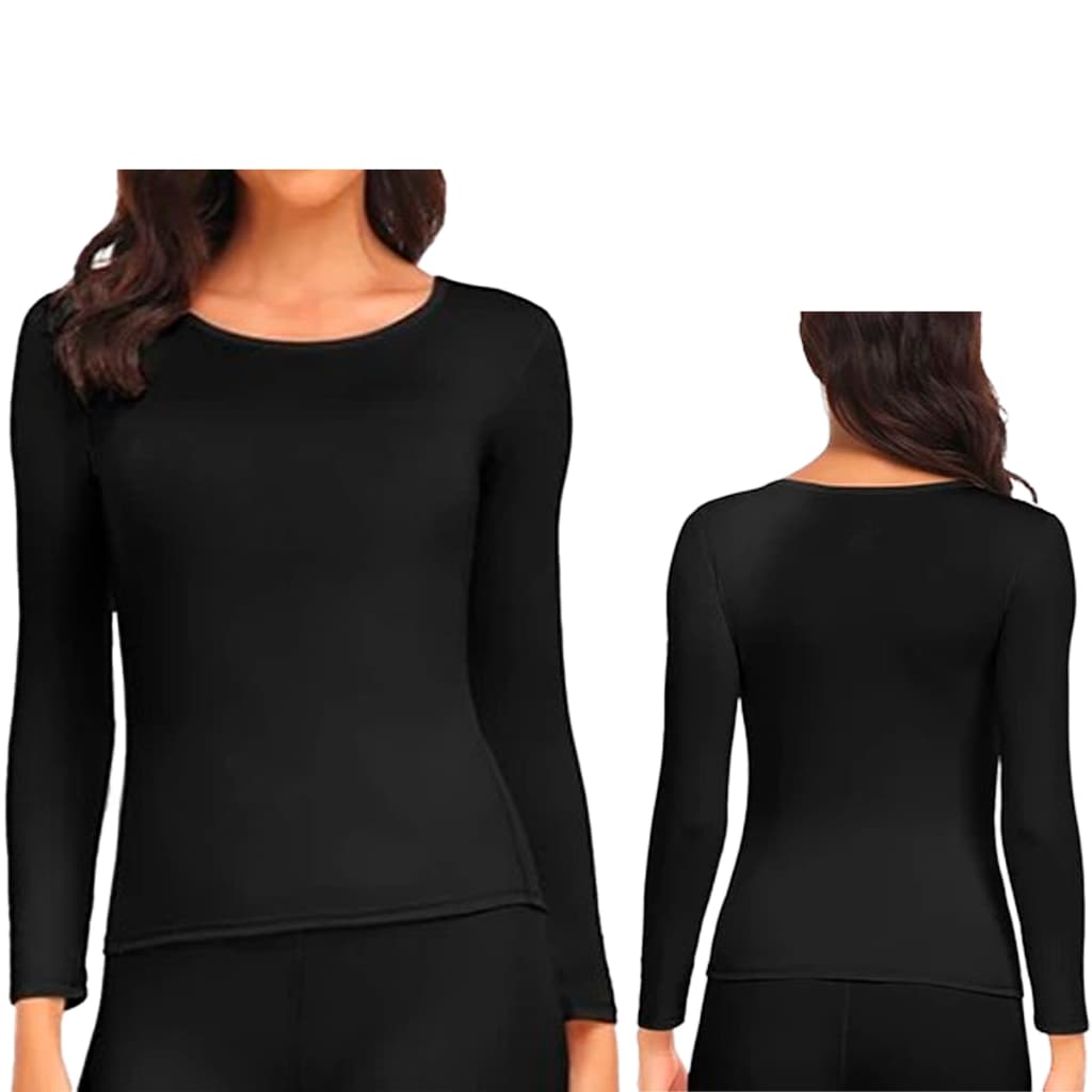 Blusa Térmica Feminina de Frio- Blusa Segunda pele, Manga Longa Flanelada
