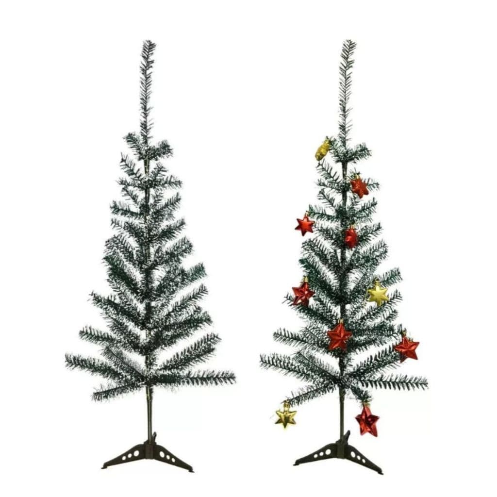 Arvore Verde Nevada 90cm 70 galhos Decorativa