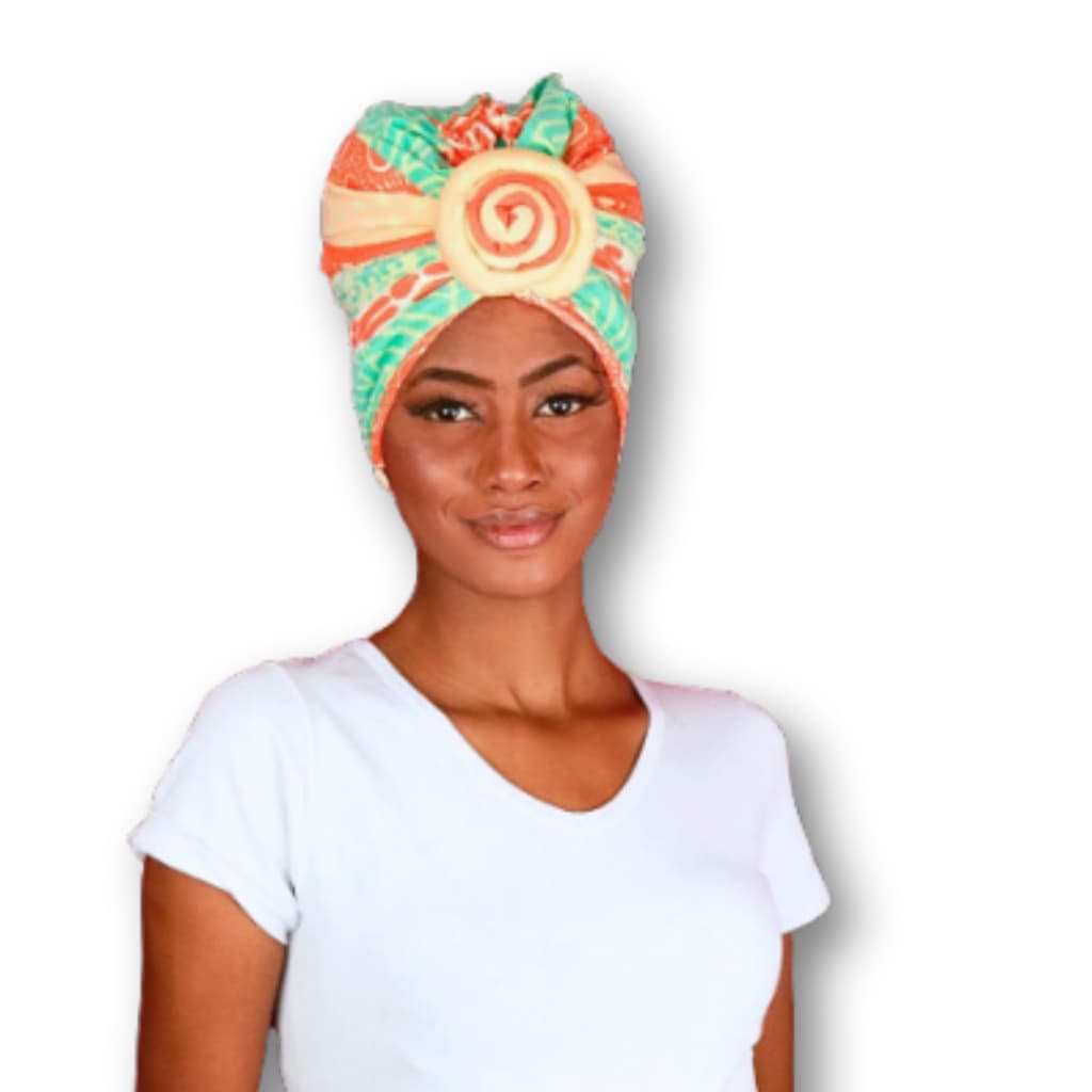 Turbante Flor Multifuncional 3 em 1 Estampado Lilica Turbantes