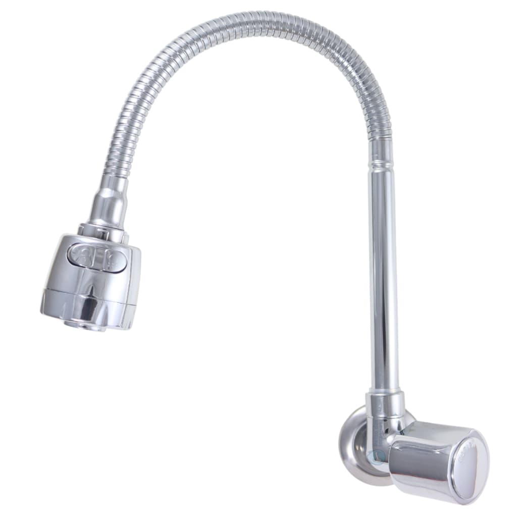 Torneira Gourmet Metal Inox Pia Cozinha Parede Luxo C39 1/4v Aço Inox Flexível Arejador Dupla Função