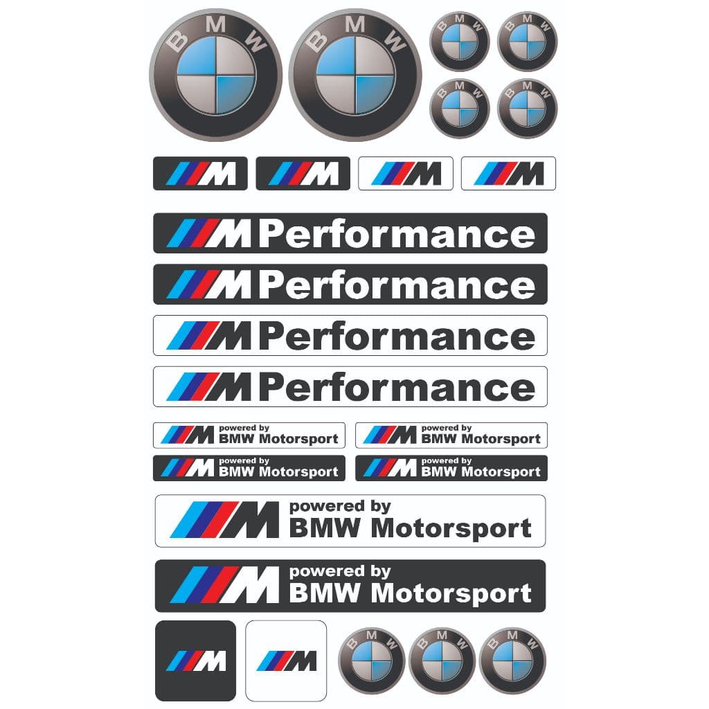 Kit Adesivos Capacete B. MW Motosport Série M Performance
