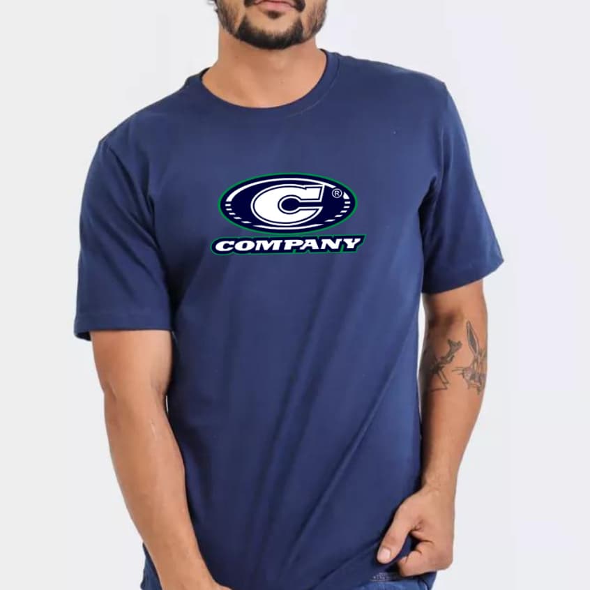 Camiseta Company Camisa Confortável 100% Algodão Promoção Blusa Retrô Anos 80/90 Verão