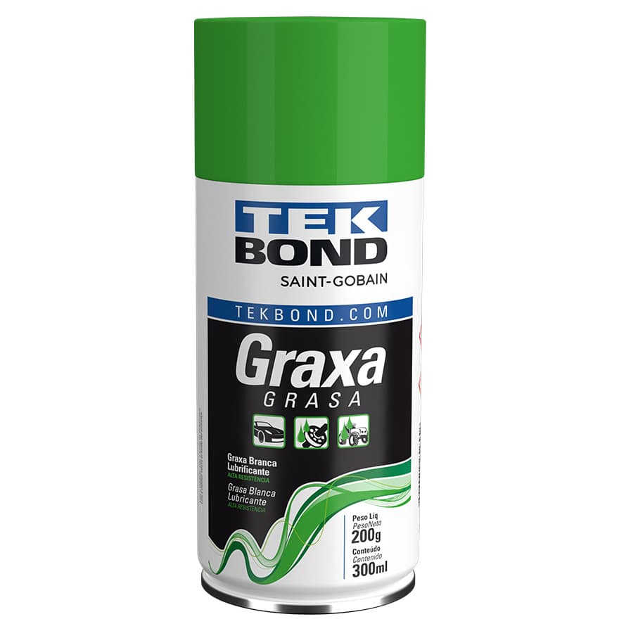 Graxa Branca Spray Lubrificante 200g - Tekbond