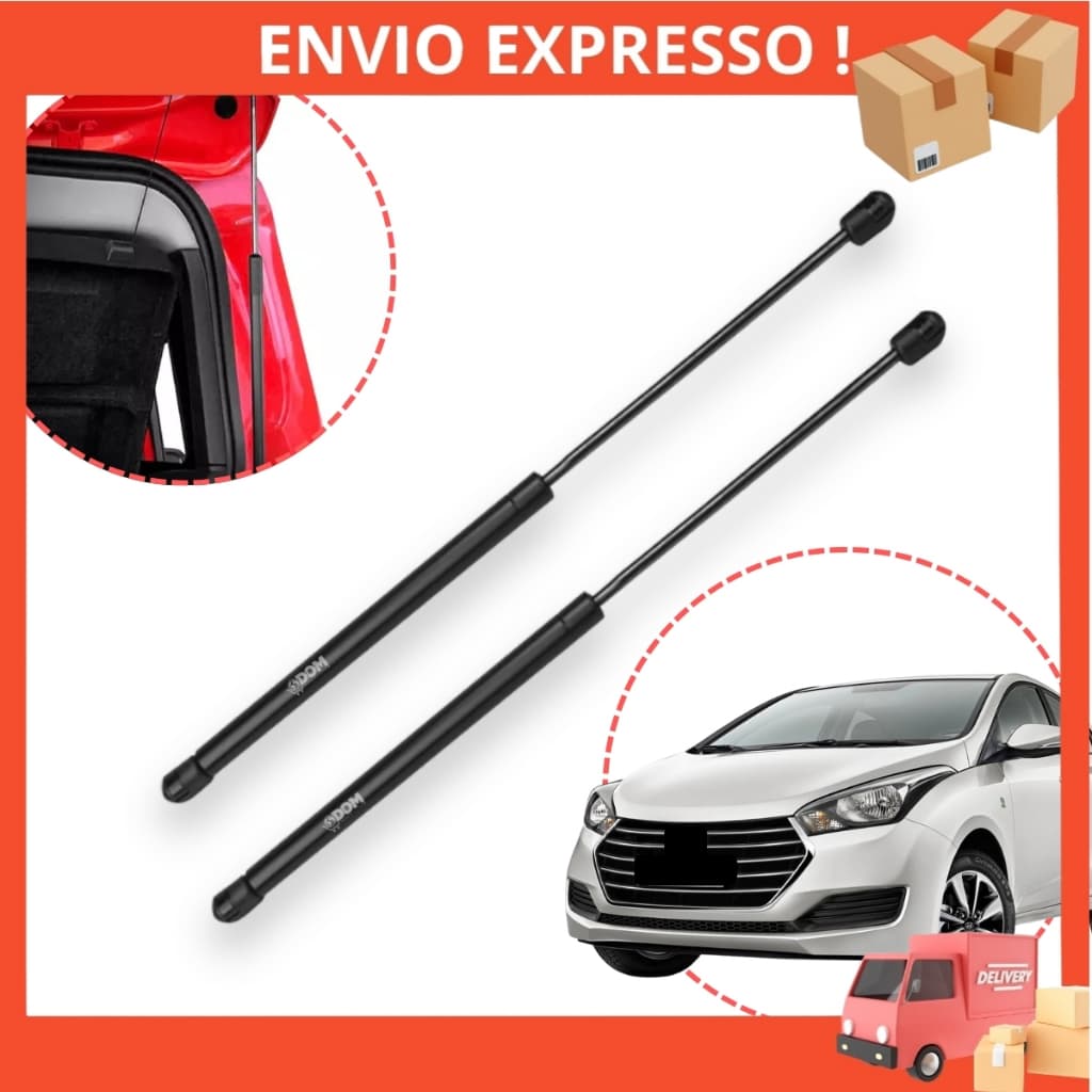 Amortecedor Porta Malas Hb20 Tampa Traseira Para Carro Hyundai Hb20 2012 Até 2019