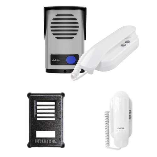 Kit Interfone Residencial AGL Com Protetor e Extensão