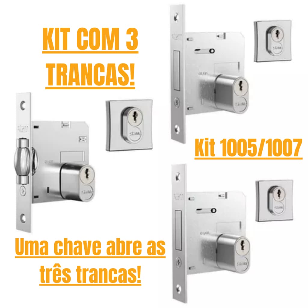 kit Fechadura Rolete ou fechadura pivotante tranca reforçada para porta da sala bivotante aço inox