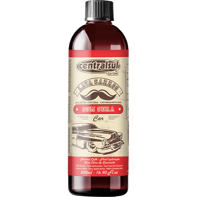 Centralsul Lava Carros Com Cera Carnaúba Shampoo Automotivo Men 500ml Aroma Café