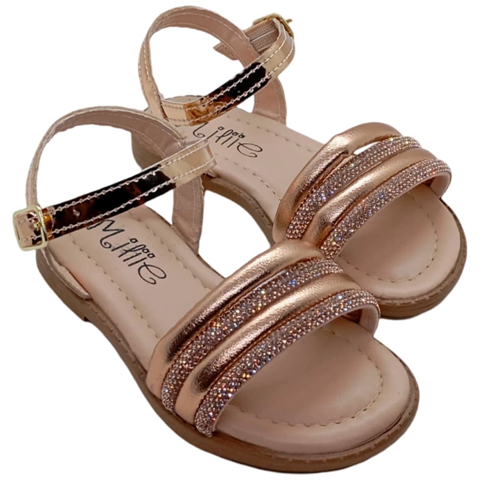Sandália flat Infantil Menina Confortável Miliie