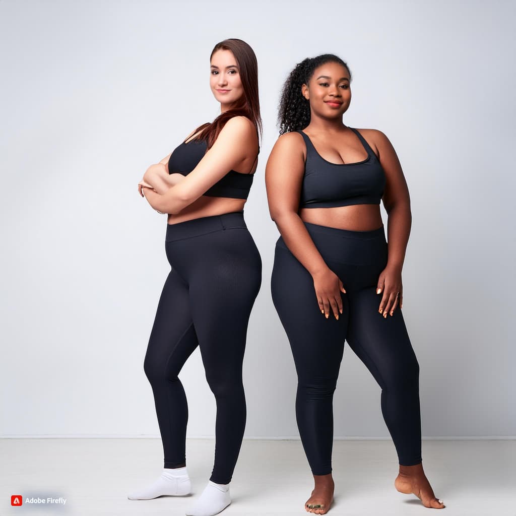 Calças Legging Plus Size Feminina  Leg Suplex Cintura Alta e Efeito Levanta Bumbum  Conforto e Estilo Sem Transparência"