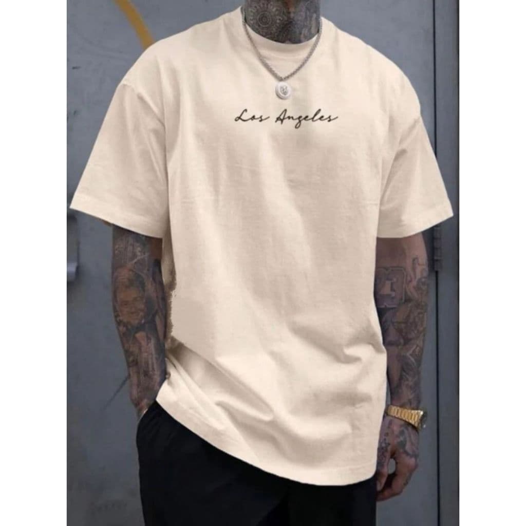 Camiseta Masculina Los Angeles Estampada 100% Algodão Premium