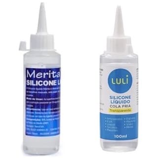 Cola Silicone Liquido 30ml, 60ml ou 100ml Multiuso, cola fria para artesanato