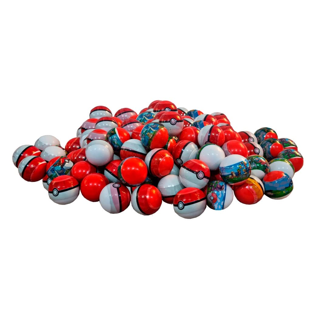 Kit 12, 24 Ou 48 Capsulas 1" Com Miniaturas Pokémon Sortidas