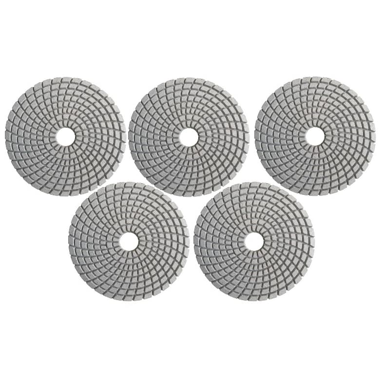 5 Lixa Diamantada 100mm Polir Porcelanato Mármore Granito Concreto Granilite Marmoraria
