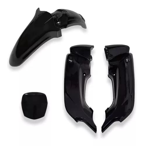 Carenagem Farol Lateral Paralama Pop 100 Preto 2007/2008/2009/2010/2011/2012