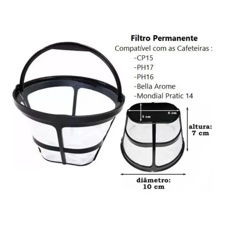 Filtro Permanente Para Cafeteiras 102