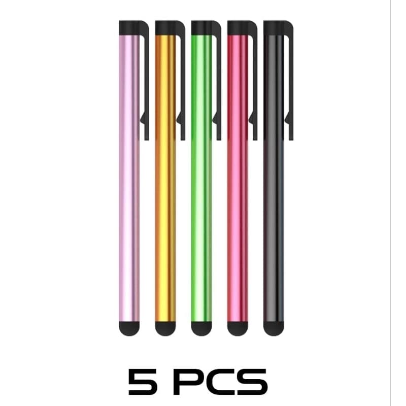 Kit 5 caneta celular/tablet touch screens universal capacitativa mini Stylus