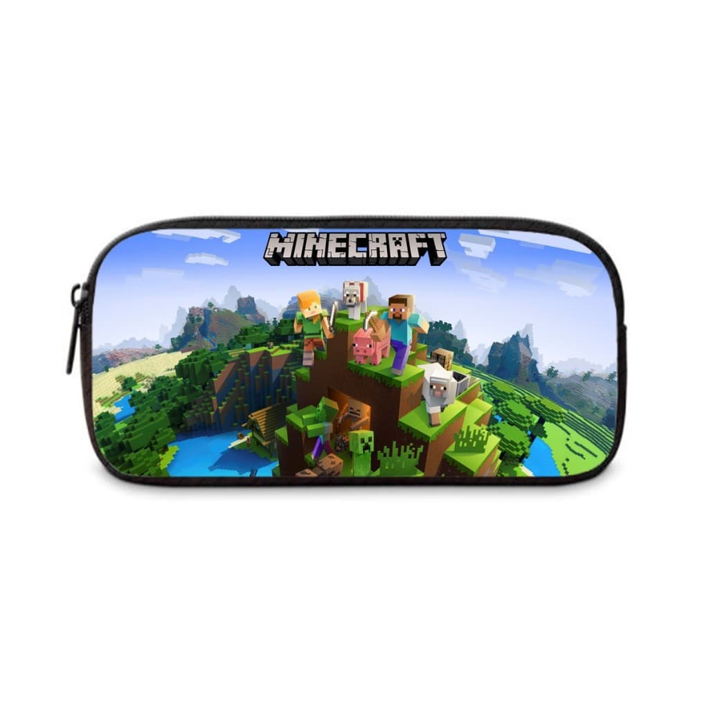 Estojo Escolar Infantil Meninos Jogo Free Fire Minecraft
