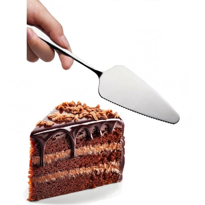 Kit Espátula Pá Aço Inox 25 cm Gourmet sem Emendas Reforçada Bolo Torta